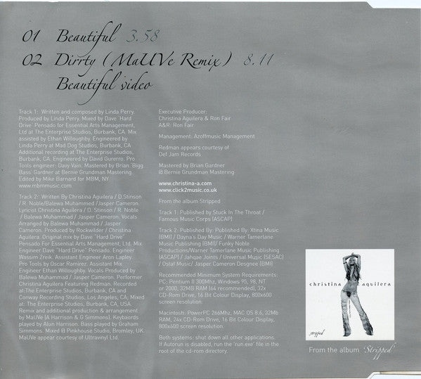 Christina Aguilera - Beautiful - Used CD image 7