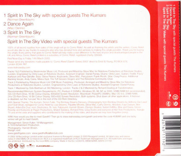 Gareth Gates - Spirit In The Sky - Used CD image 2