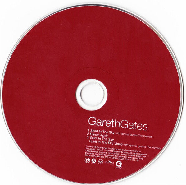 Gareth Gates - Spirit In The Sky - Used CD image 3