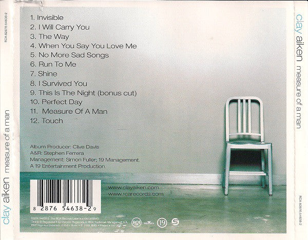 Clay Aiken - Measure Of A Man - Used CD image 2