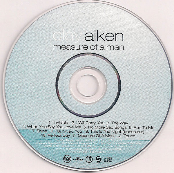 Clay Aiken - Measure Of A Man - Used CD image 3