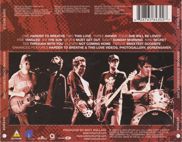 Maroon 5 - Songs About Jane - Used CD image 2