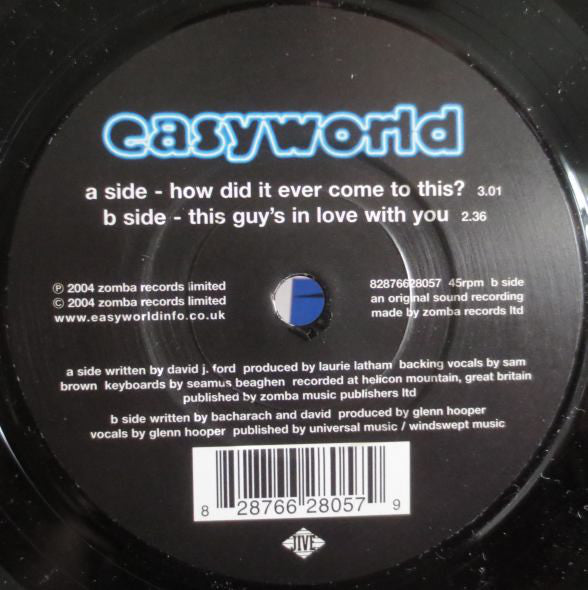 Easyworld - How Did It Ever Come To This? - Used Vinyl Record 7" image 7