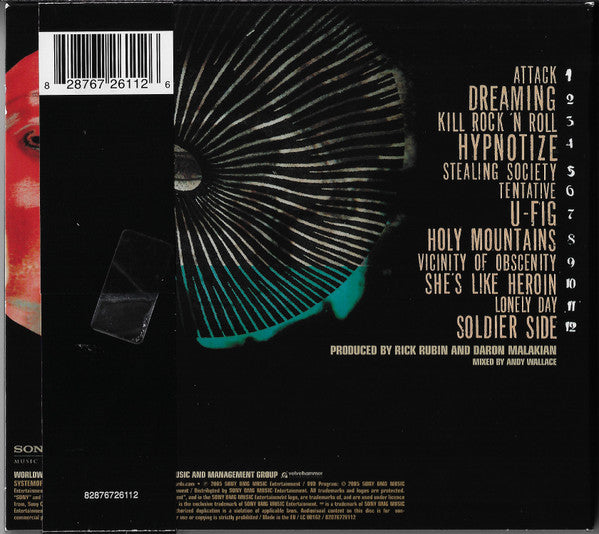 System Of A Down - Hypnotize - CD image 2