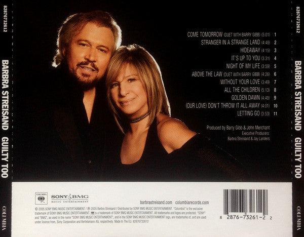 Barbra Streisand - Guilty Too - Used CD image 2