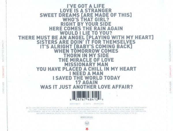 Eurythmics - Ultimate Collection - CD image 2