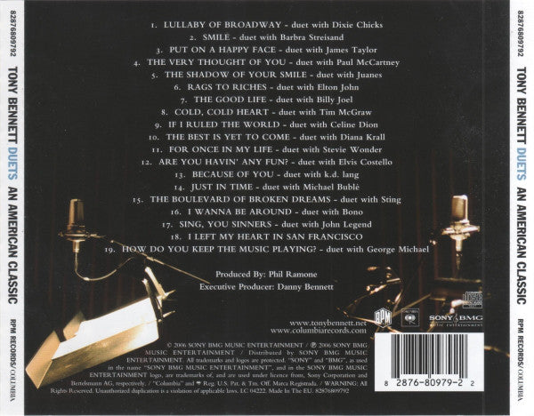 Tony Bennett - Duets (An American Classic) - CD image 2