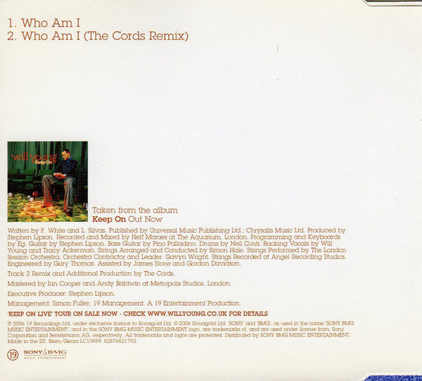 Will Young - Who Am I - Used CD image 6