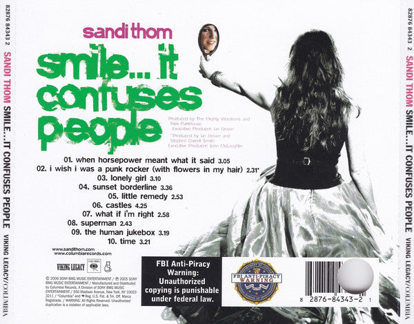 Sandi Thom - Smile... It Confuses People - Used CD image 7