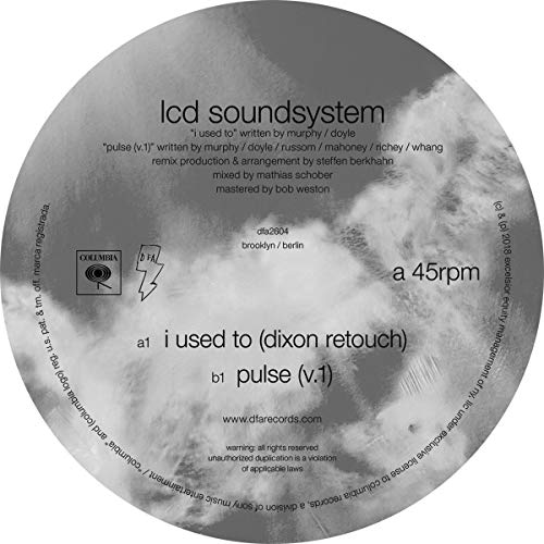 LCD SOUNDSYSTEM - I USED TO - Vinyl Record 12" RECORD image 1