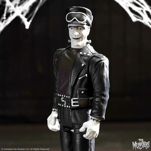 MUNSTERS - Reaction Figures Wave 3 - Hot Rod Herman (Grayscale) - Figu image 3
