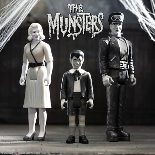 MUNSTERS - Reaction Figures Wave 3 - Hot Rod Herman (Grayscale) - Figu image 5
