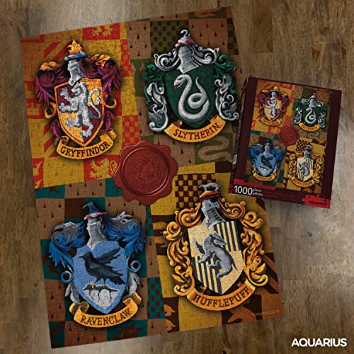 HARRY POTTER - Crests 1000 Piece Jigsaw Puzzle - Jigsaw Puzzle image 3