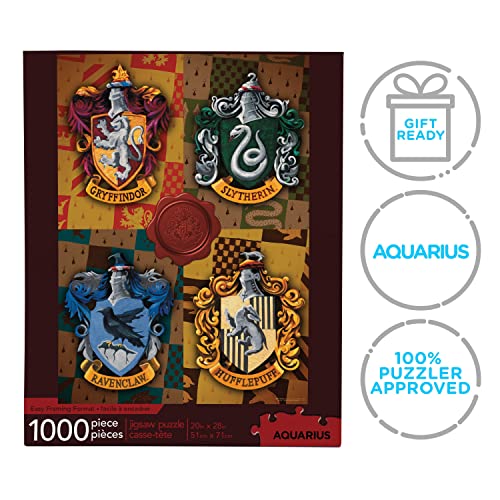 HARRY POTTER - Crests 1000 Piece Jigsaw Puzzle - Jigsaw Puzzle image 7
