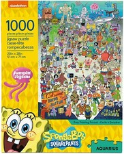 SPONGEBOB SQUAREPANT - - Cast 1000 Piece Jigsaw Puzzle - Jigsaw Puzzle image 1