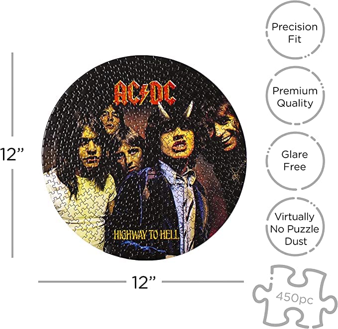 AC/DC - Highway To Hell 450Pc Picture Disc Puzzle - Jigsaw Puzzle image 3