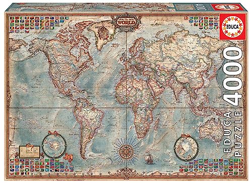 Historical World Map 4000pc Puzzle - Non-book item image 1