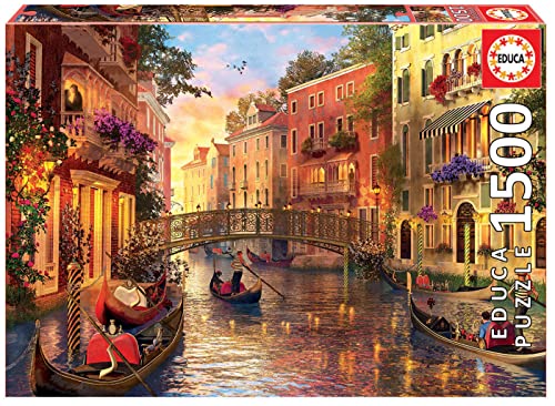 Sunset in Venice 1500pc Jigsaw Puzzle - Non-book item image 1