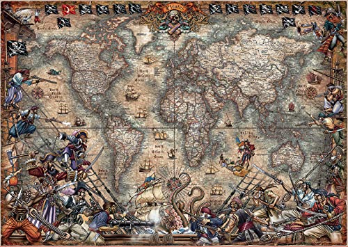 Pirates Map 2000pc Puzzle - Non-book item image 2