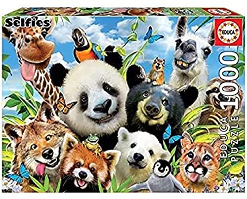 Educa Borras - Llama Drama Selfie 1000 piece Jigsaw Puzzle - Non-book image 1