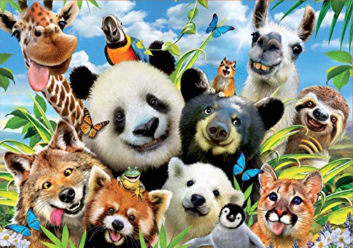 Educa Borras - Llama Drama Selfie 1000 piece Jigsaw Puzzle - Non-book image 2
