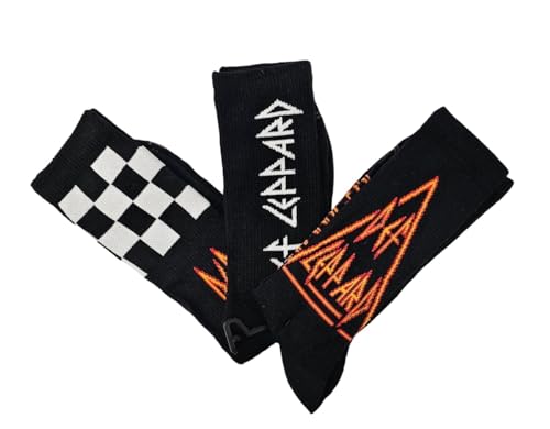 DEF LEPPARD - Assorted Crew - Socks - Socks - Size M image 1