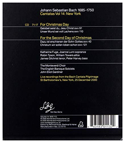 Johann Sebastian Bac - Cantatas Vol. 14: New York - CD image 2