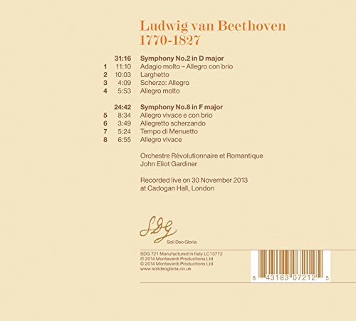 Ludwig van Beethoven - Beethoven: Symphonies 2 & 8 - CD image 2