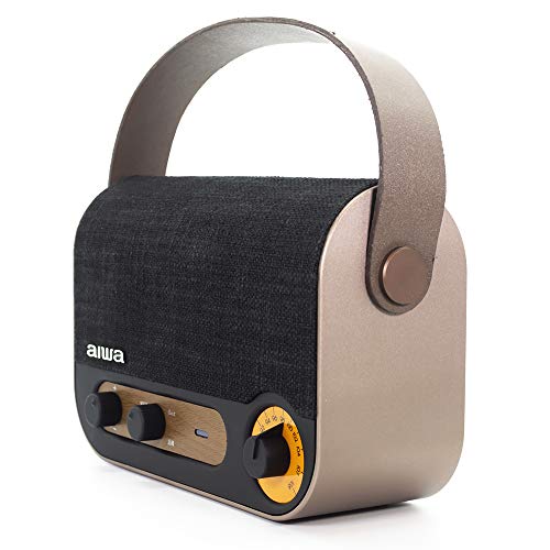 AIWA - Vintage Style Portable Radio & Speaker (FM/USB/AUX/BT) - BT Spe image 3