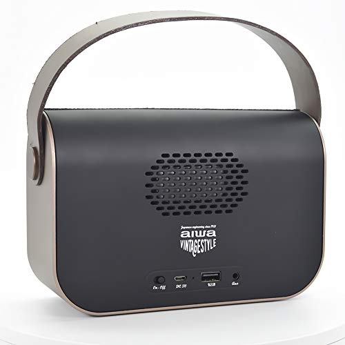AIWA - Vintage Style Portable Radio & Speaker (FM/USB/AUX/BT) - BT Spe image 4