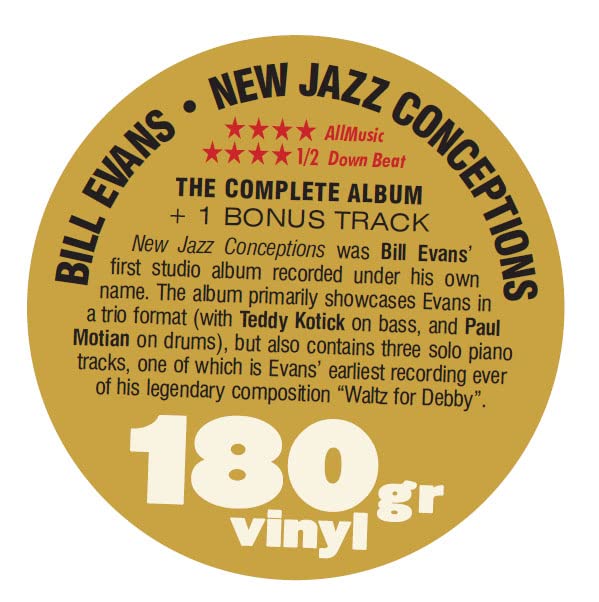 Bill Evans - New Jazz Conceptions - Vinyl Record image 2