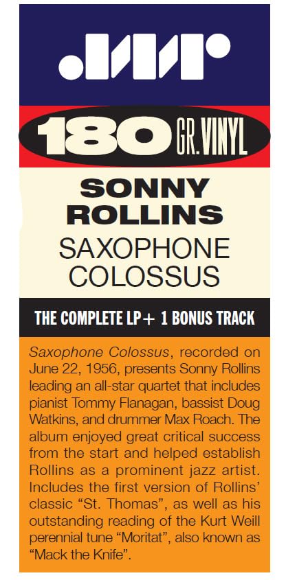 Sonny Rollins - Saxophone Colossus - Vinyl Record image 2