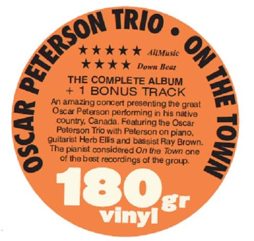 Oscar Peterson Trio - On The Town with the - Vinyl Record image 2