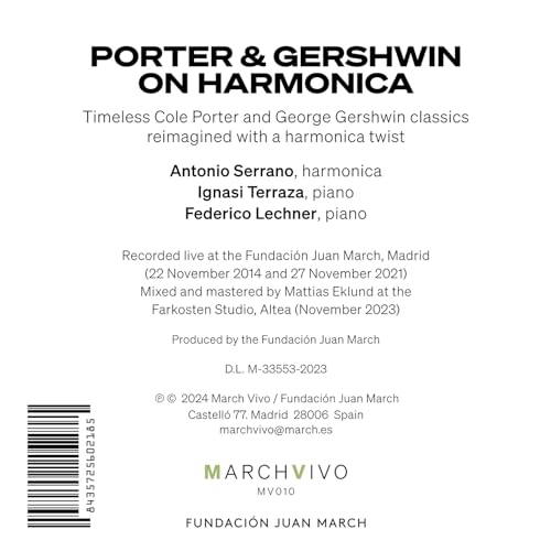 ANTONIO SERRANO; IGN - PORTER & GERSHWIN ON HARMONICA - CD image 2