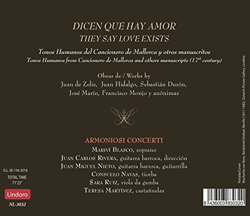 Armoniosi Concerti - Celis: Dicen Que Hay Amor - CD image 2