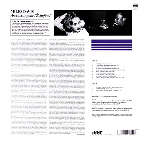 DAVIS - ASCENSEUR POUR LECHAFAUD - Vinyl Record VINYL image 2