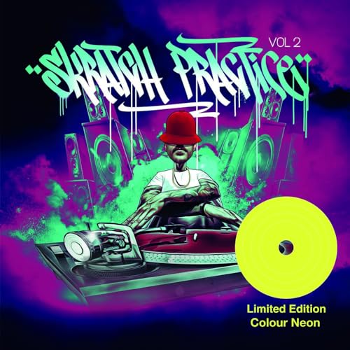 DJ T-KUT - SKRATCH PRACTIVE VOL. 2 (7") (NEON YELLOW VINYL) - Vinyl Rec image 2