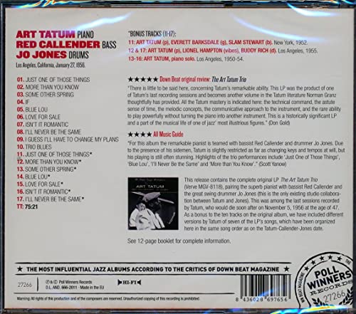 Art Tatum Trio - Legendary 1956 Session - CD image 2