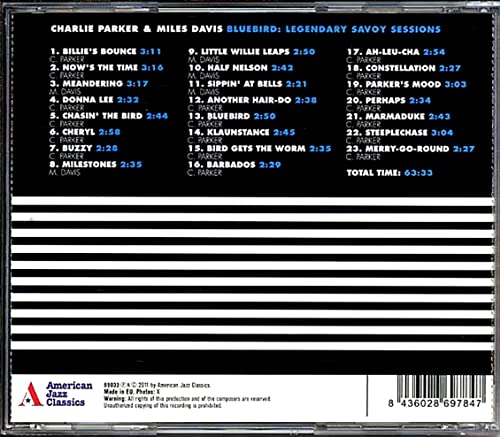 PARKER CHARLIE - BLUEBIRD - LEGENDARY SAVOY SES - CD image 2