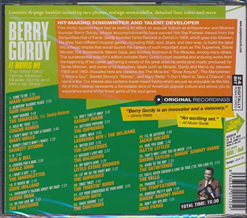 VARIOUS ARTISTS - It Moves Me: The Songs Of Berry Gordy - CD image 2