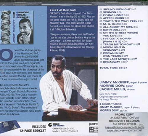 JIMMY MCGRIFF TRIO - SWINGIN ORGAN SOUNDS  5 BONUS - CD image 2