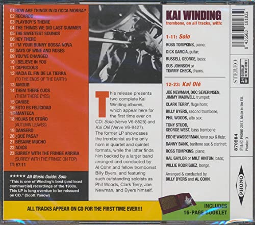 KAI WINDING - SOLO KAI OLE - CD image 2