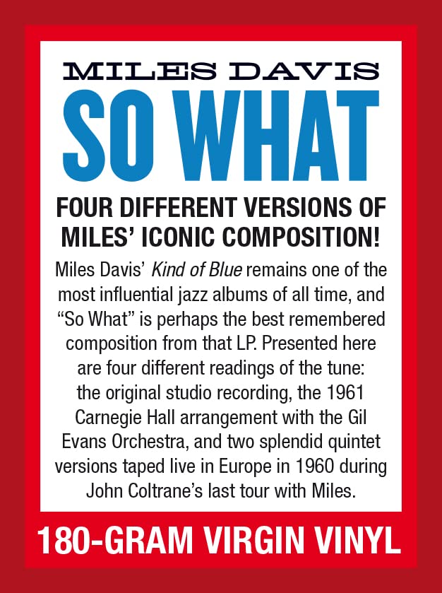 MILES DAVIS - So What (Limited Edition) - Vinyl Record image 2