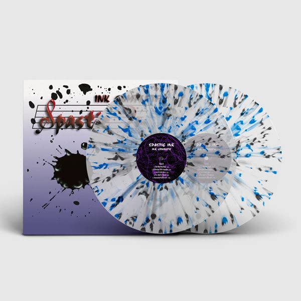 SPASTIC INK - INK COMPLETE (BLACK/AQUA SPLATTER VINYL) - Vinyl Record D image 1