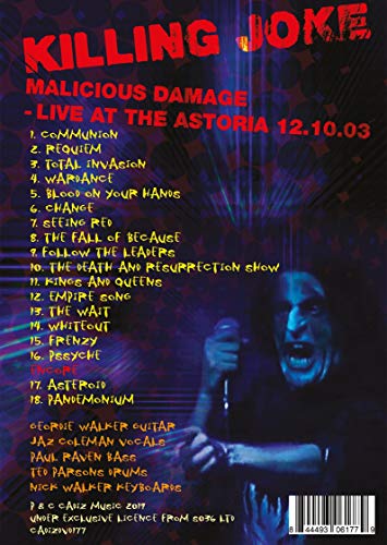 Killing Joke: Malicious Damage - Live at the Astoria - DVD image 2