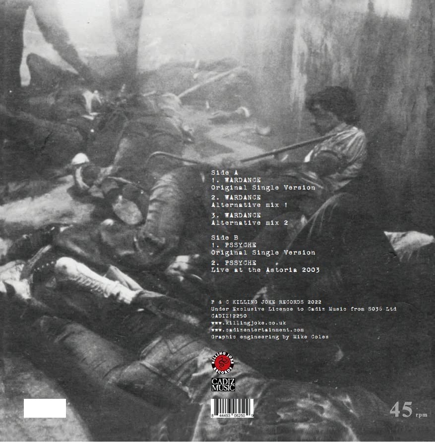 KILLING JOKE - WARDANCE / PSSYCHE [RED & BLACK SPLATTERED VINYL] - Viny image 2