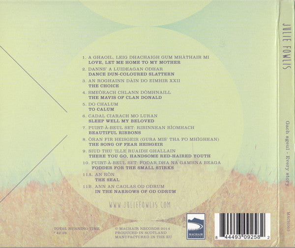 Julie Fowlis - Gach Sgeul - Every Story - CD image 2