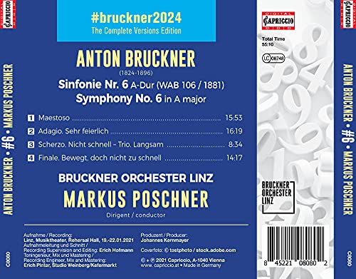 Anton Bruckner - Bruckner: Symphony #6 - CD image 2