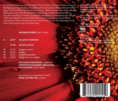 LONDON PHILHARMONIC - DVORAK: SYMPHONY NO. 8 & SYMPHONIC VARIATIONS - image 2