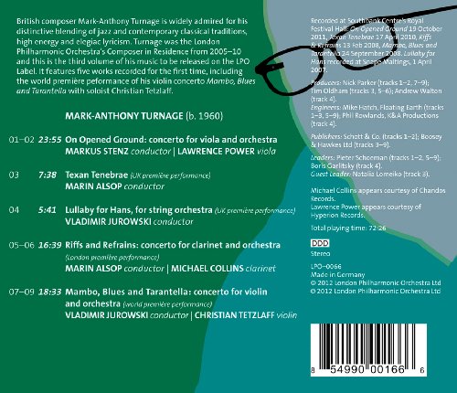 Michael Collins - Mark-Anthony Turnage: Orchestral Works - CD image 2